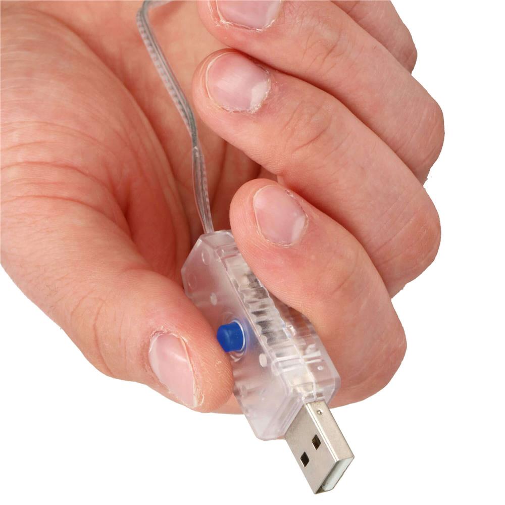 Figurina Craciun, Mos Craciun pe scara, cu iluminare LED, alimentare USB, pentru interior
