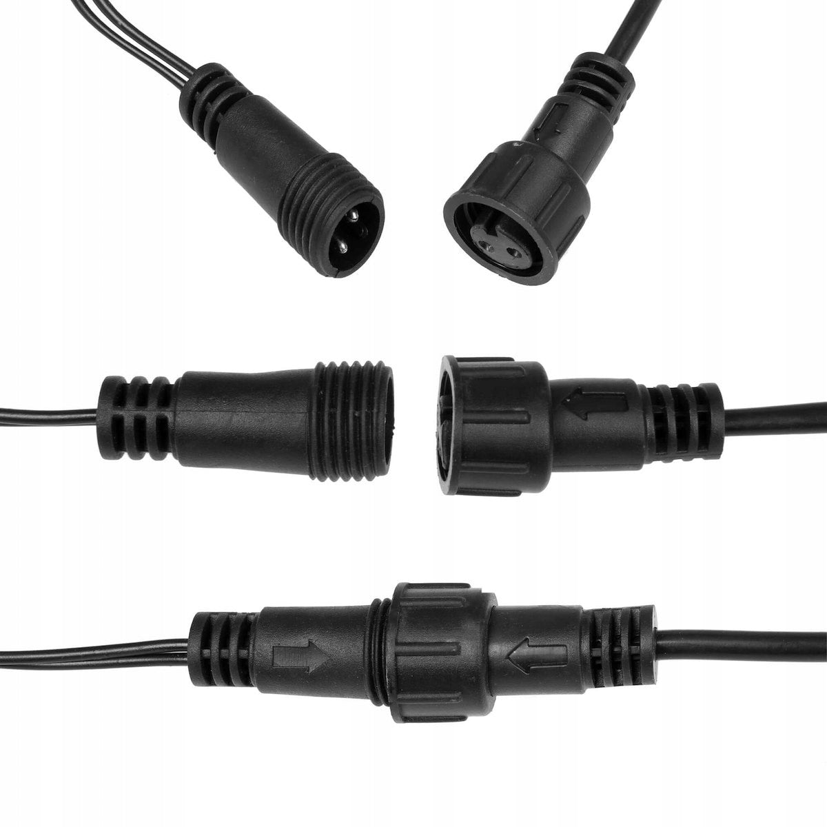Instalatie lumini pentru bradul de Craciun, 18,5 metri, 300 LED-uri cu flash, galben