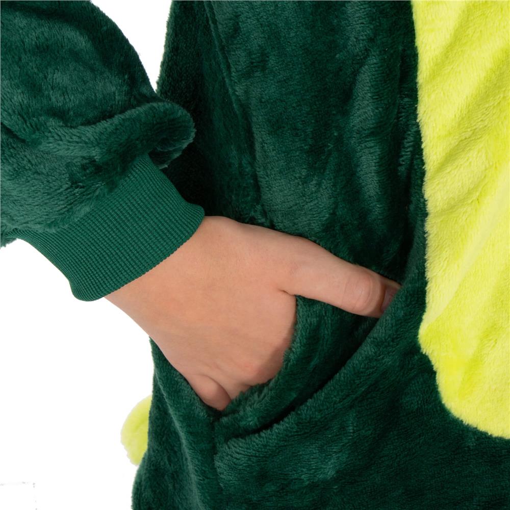 Pijama tip salopeta pentru copii, model Dragon, marime 130-140cm