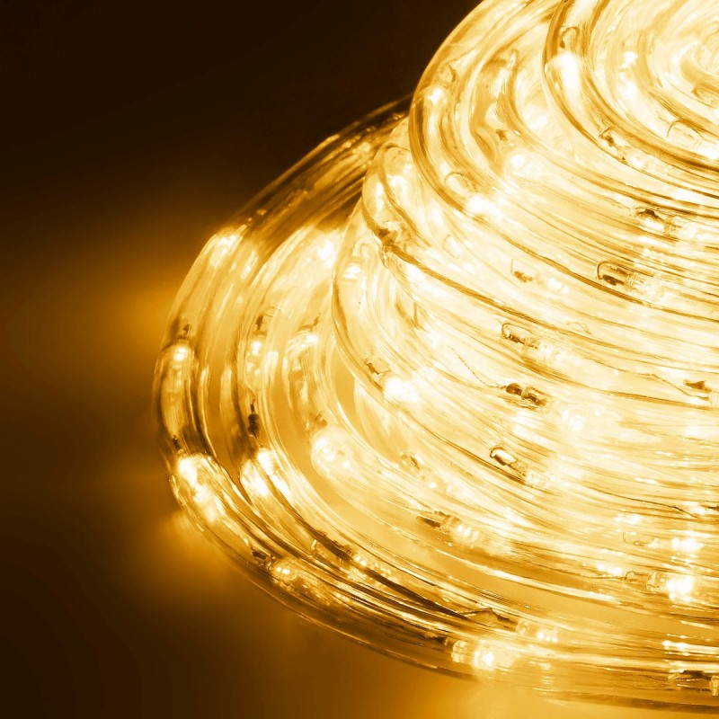 Instalatie tub furtun luminos pentru Craciun, 240 LED-uri, 10m, alb cald