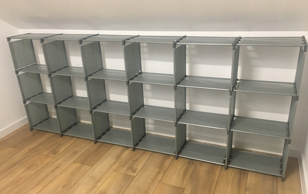 Sistem modular de depozitare Sersimo, 120x126x24 cm, gri