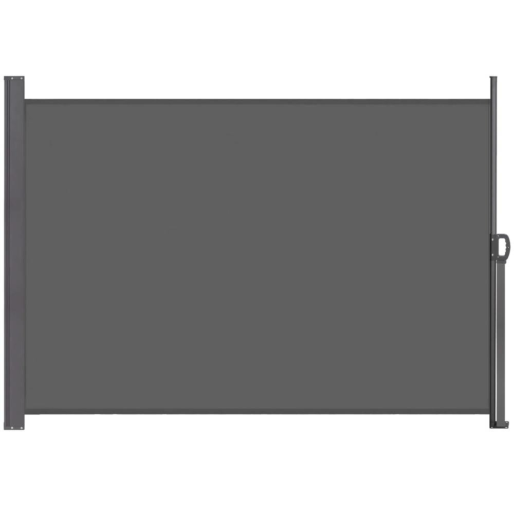 Paravan lateral pentru intimitate, extensibil, sistem fixare inclus, 200x300cm, gri inchis - 11