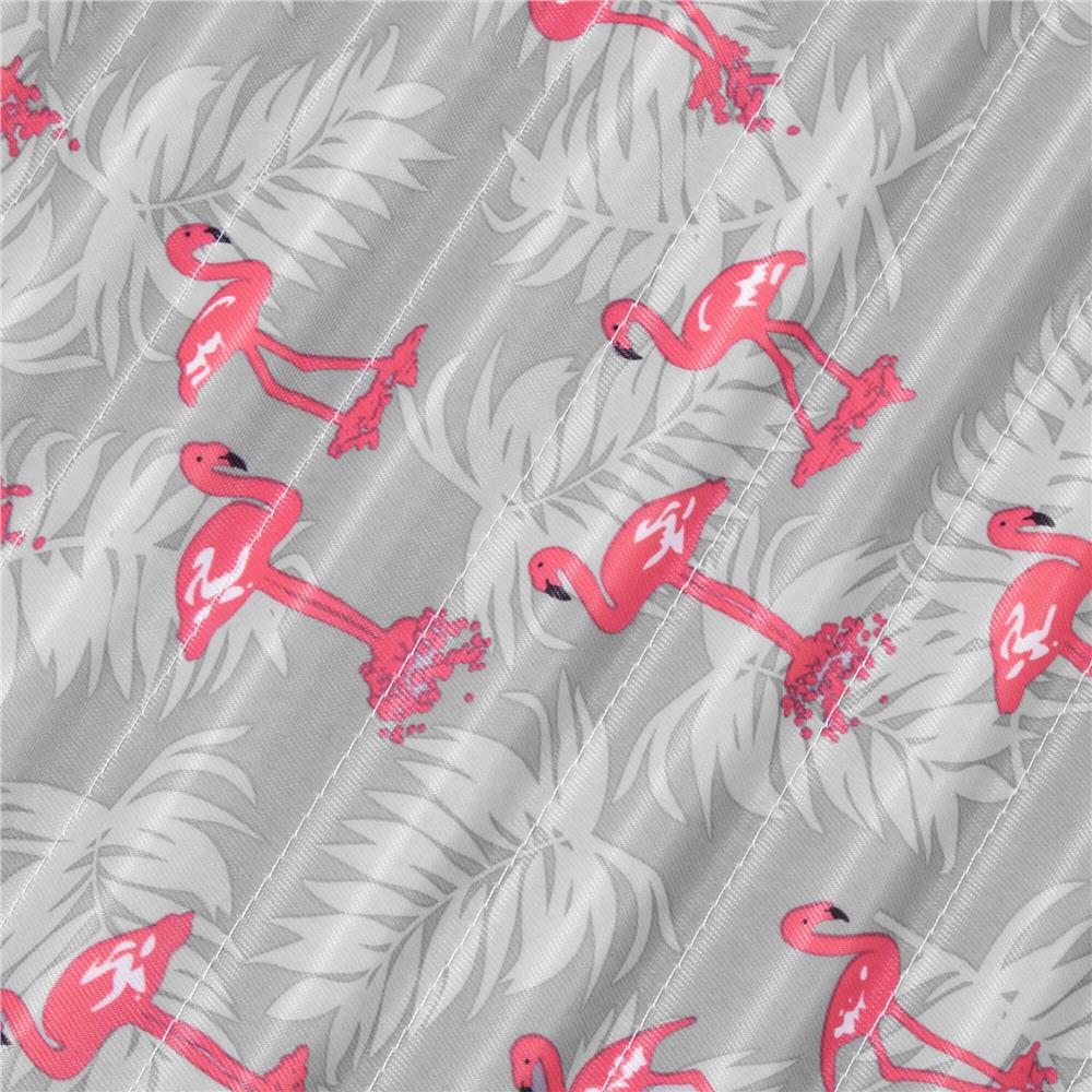 Saltea pentru plaja pliabila, din spuma, ultra-usoara, cu perna si maner de transport, 60x180cm, gri flamingo roz