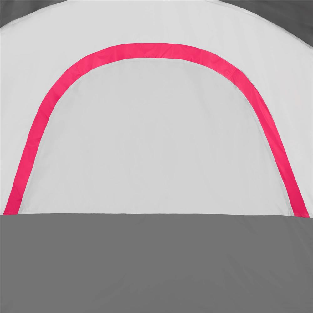 Cort camping, impemeabil, protectie UV, 6 locuri, 215x450x180cm, gri