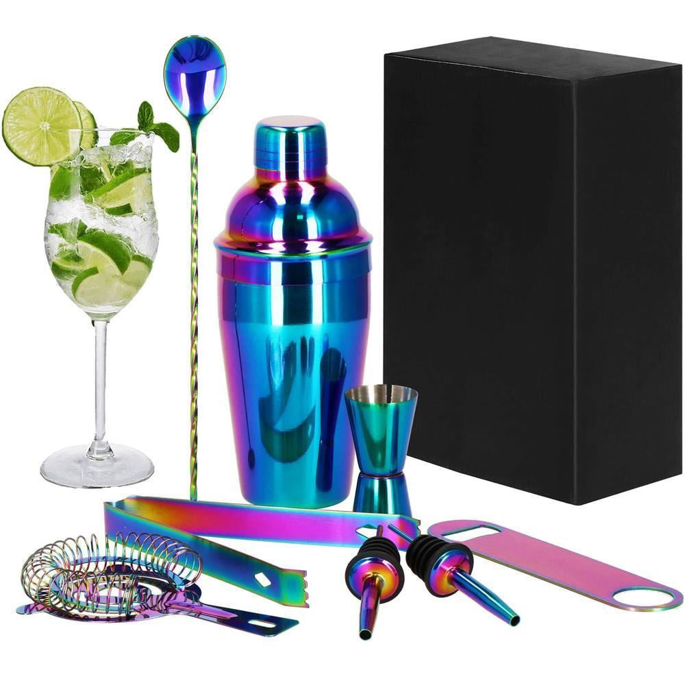 Set Cocktail Shaker Kit pentru barmani 550ml, KI17, 8 piese