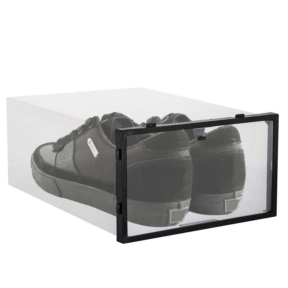 Set 10 cutii organizare pentru pantofi, 30x21x12, transparent