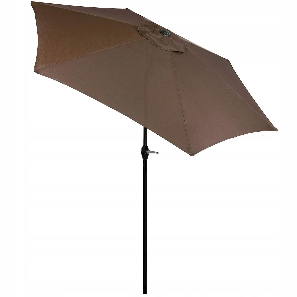 Umbrela terasa gradina, cu manivela si inclinare, GU23, diametru 260cm, maro