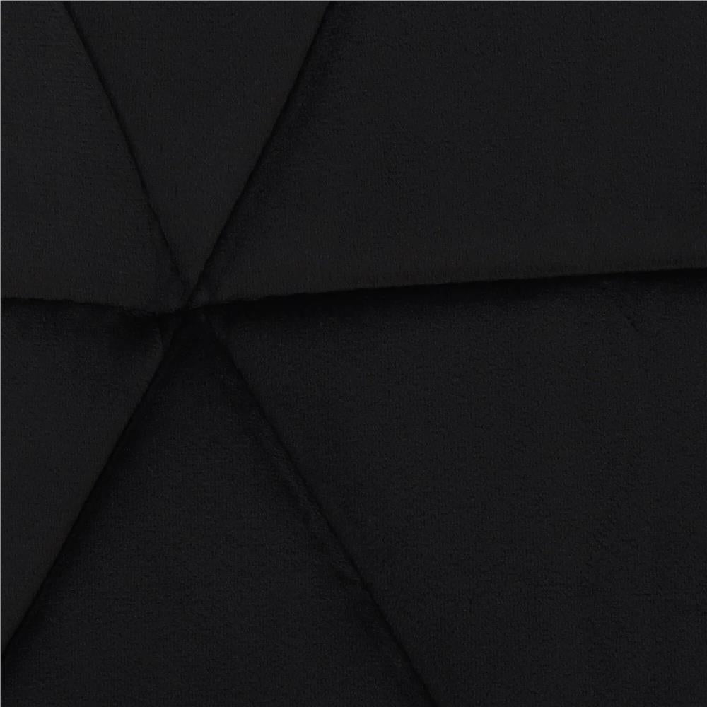 Set 4 scaune dining Torino pentru bucatarie tapitat cu catifea, 40x72cm, negru