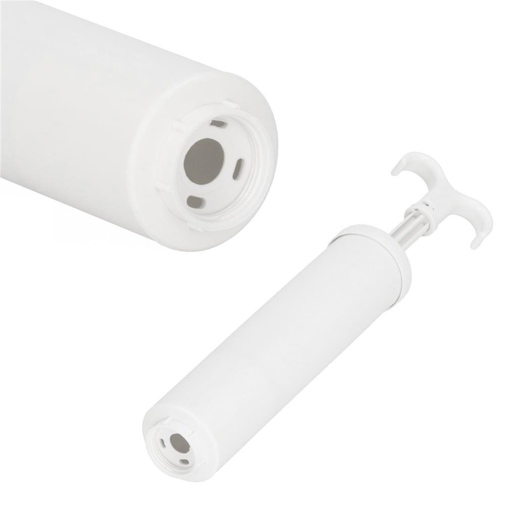 Pompa de vidat pentru saci de haine, din plastic, 38cm, alb