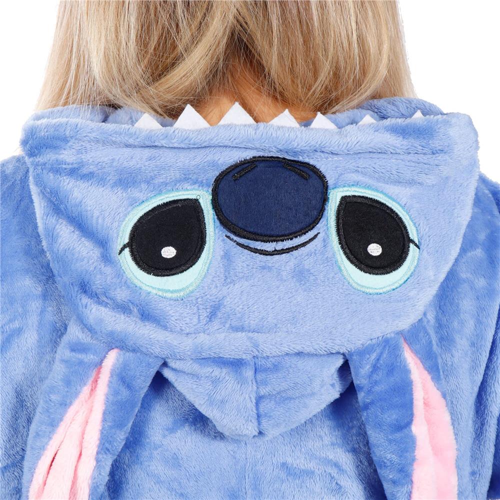 Pijama tip salopeta pentru adulti, model Stitch, marime S