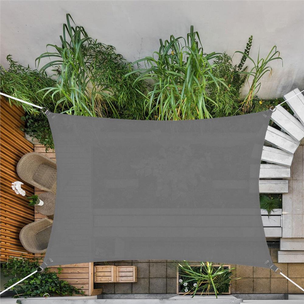 Copertina prelata de soare Sersimo SN153, dreptunghiulara, impermeabila cu protectie UV, 3x2m, gri inchis