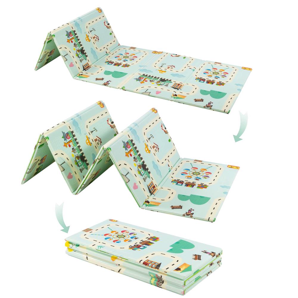 Covor pentru copii, din spuma moale XPE, non-alergic, 146×195 cm, cu animale