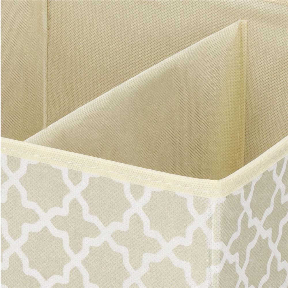 Organizator dulap tip lada cu 3 sertare, 31x31x22cm, cu model, bej