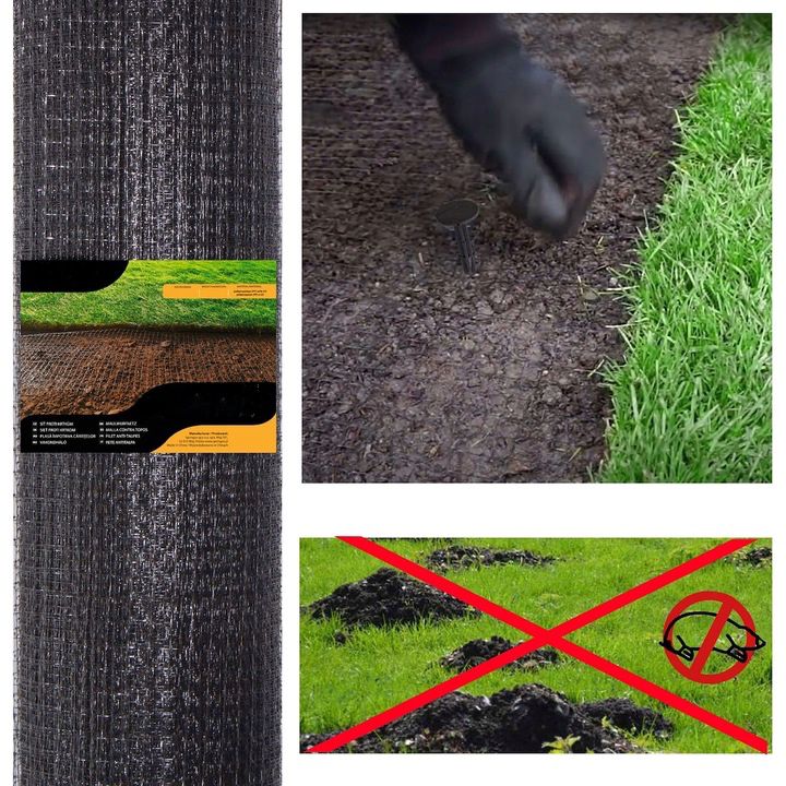 Plasa gradina anti daunatori si cartite, 30g/m2, 2x100metri, neagra