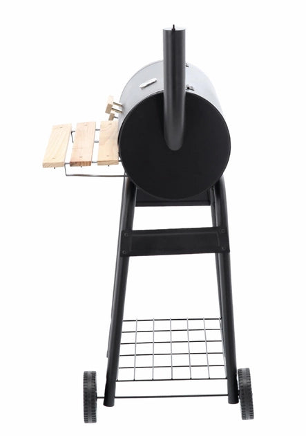 Gratar dreptunghiular pe carbuni, cu 2 suport lateral si termometru capac, 116x61x105cm