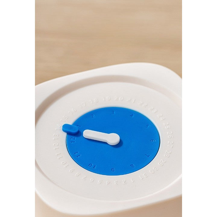 Borcan din Sticla de Inalta Calitate, Capac Ermetic, Uz Casnic, Depozitarea Condimentelor sau a Alimentelor Umede si Uscate, 1000 mL, 10x10x15.5 cm, Alb