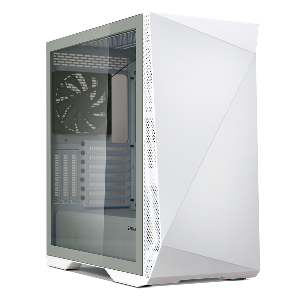 CARCASA Zalman "Z9 Iceberg", middle tower, gaming, fara sursa, suporta 7xfan, 2xfan inclus, PSU shroud, USB Type-C x 1, USBx4, audio+mic, 7 sloturi expansiune + 3 verticale, alb, "Z9 Iceberg White"