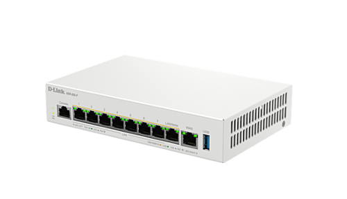 ROUTER D-Link wired 2.5 Gigabit, 1 x Gigabit WAN, 1 x 2.5G WAN/LAN, 7 x 2.5G LAN, 8 Port 802.3at PoE output, tehnologie VPN "DBR-600-P"