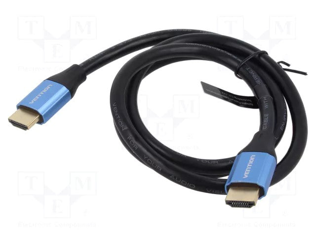 Cablu video Vention, DisplayPort(T) la DisplayPort(T), 1.45m, rezolutie 8K la 60Hz/4K la 120Hz, PVC, negru, 