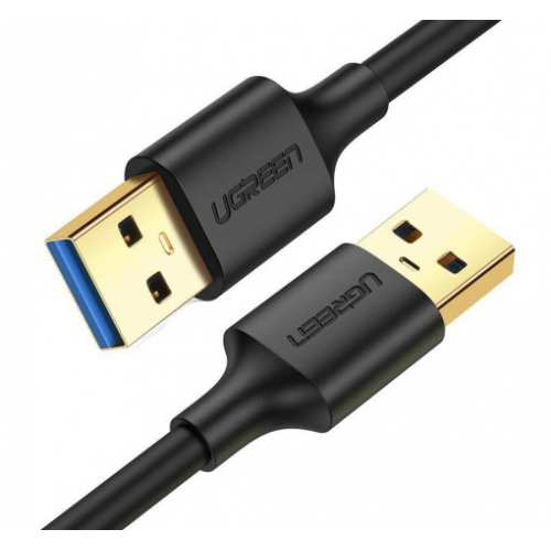 Cablu USB UGreen pt. PC sau alte device-uri, "US128" USB 3.0 (T) la USB 3.0 (T), 2m, negru, "10371" - 6957303813711 – Cabluri