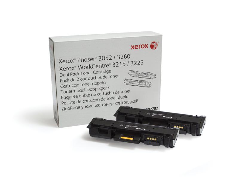 Dual-Pack Original Xerox Black, 106R02782, pentru Ph 3052|Ph 3260|WC 3215|WC 3225, 2x3K, , "106R02782"