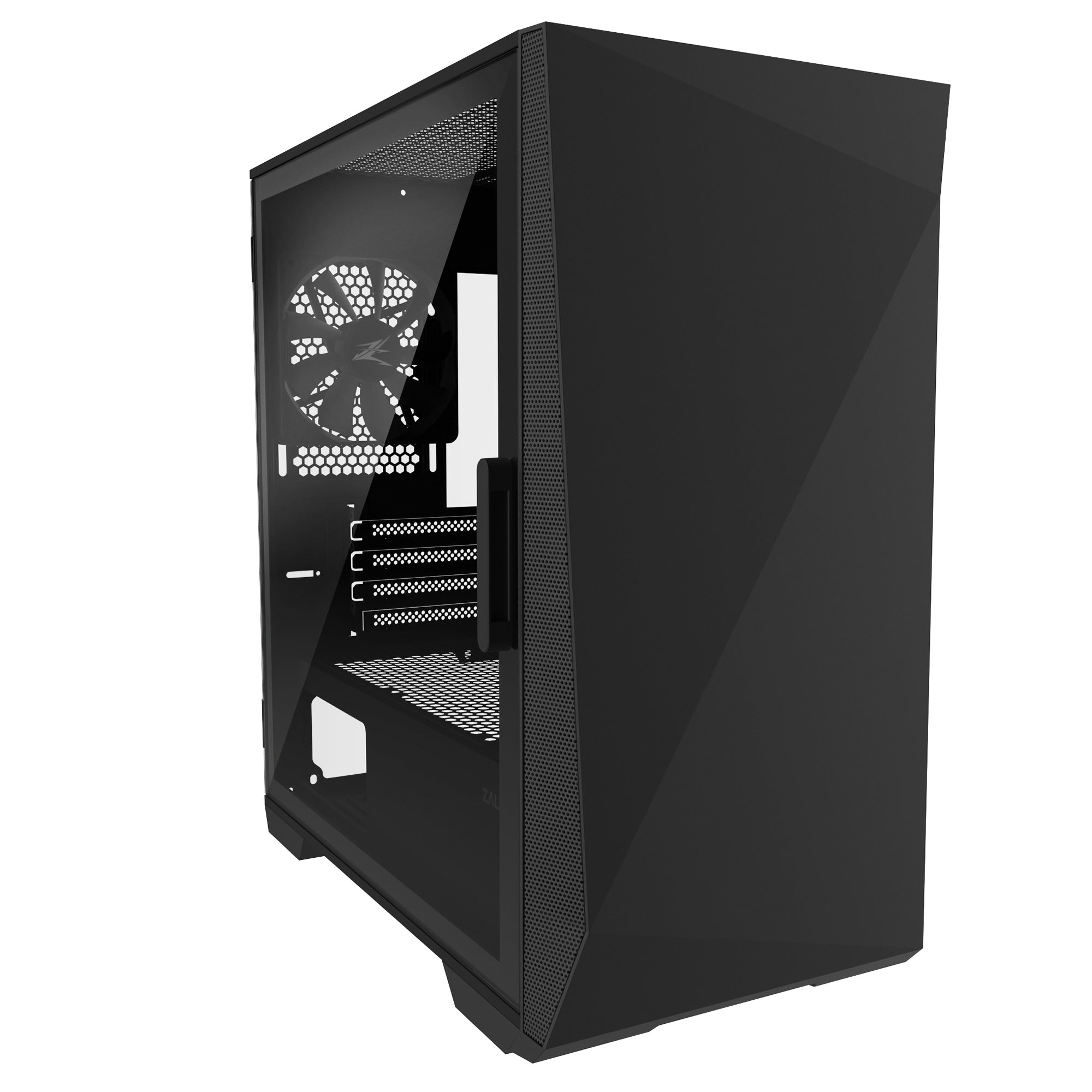 CARCASA Zalman "Z1 Iceberg", middle tower, fara sursa, suporta 5xfan, 3xfan inclus, USB 3.1 gen1 x 2, USB 2.0 x 1, audio+mic, 4 sloturi expansiune, negru "Z1 Iceberg Black"