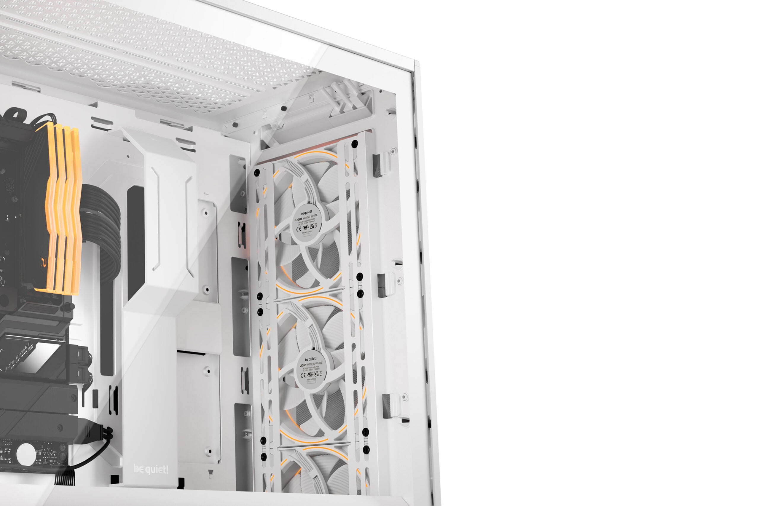 CARCASA be quiet "Shadow Base 800 FX", middle tower, gaming, fara sursa, PSU shroud, 7 sloturi expansiune, alb, "BGW64"