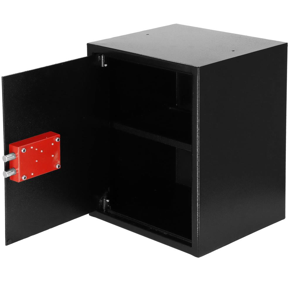 Seif standard cu cheie, 360x450x315 mm, Otel, Negru