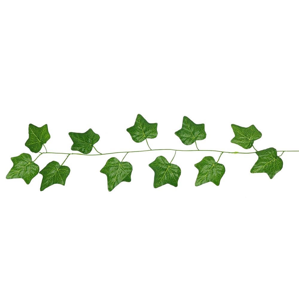 Set 6 ghirlande iedera artificiala pentru decorare, 6x233cm, frunze mari, verde