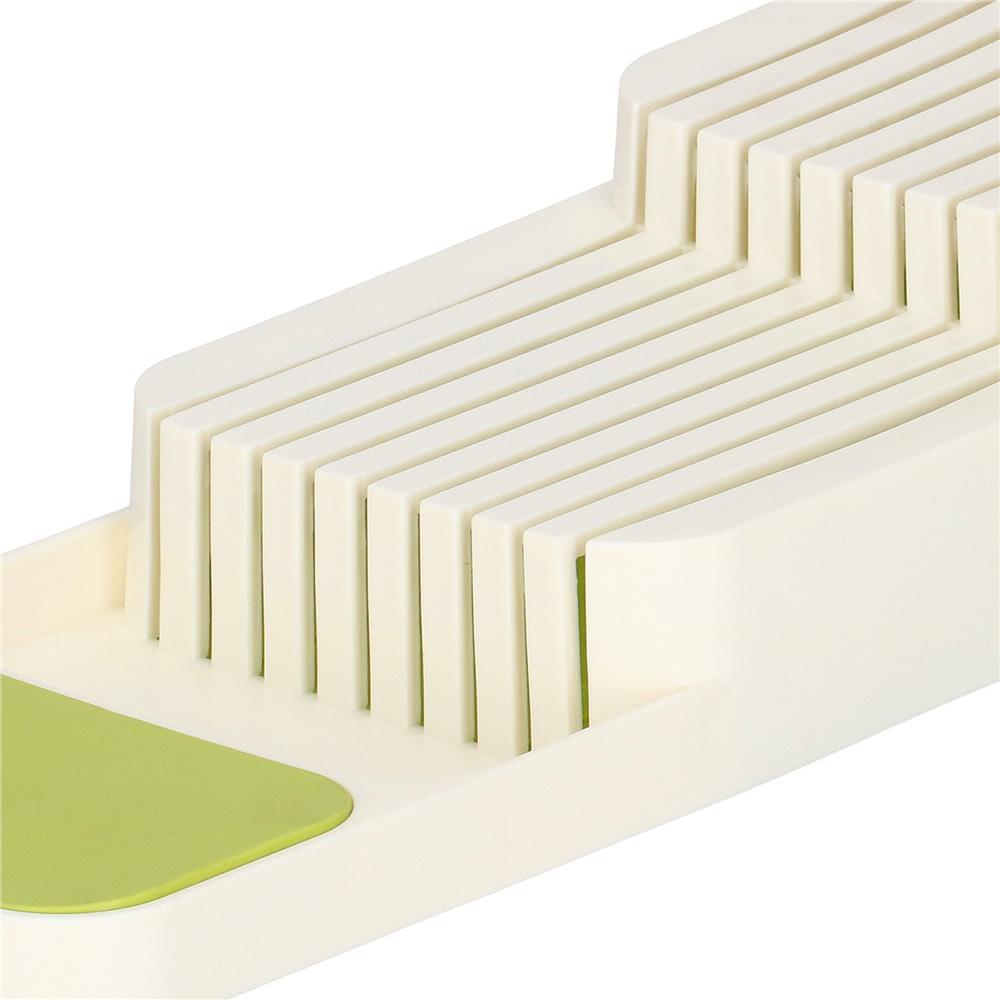 Organizator cutite pentru sertar, 9 compartimente, 40x14cm, alb