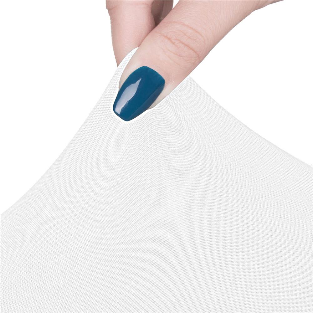 Set 4 huse pentru scaune de evenimente, marime universala, poliester si spandex, alb - 10