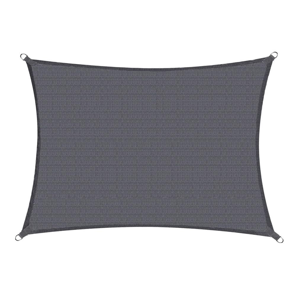 Copertina prelata de soare Sersimo SN163, dreptunghiulara, impermeabila cu protectie UV, 5x3m, gri inchis
