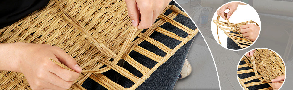 SONGMICS Cos de rufe stil ratan, cu captuseala detasabila lavabila, 90 litri, 46x33x60 cm, natural