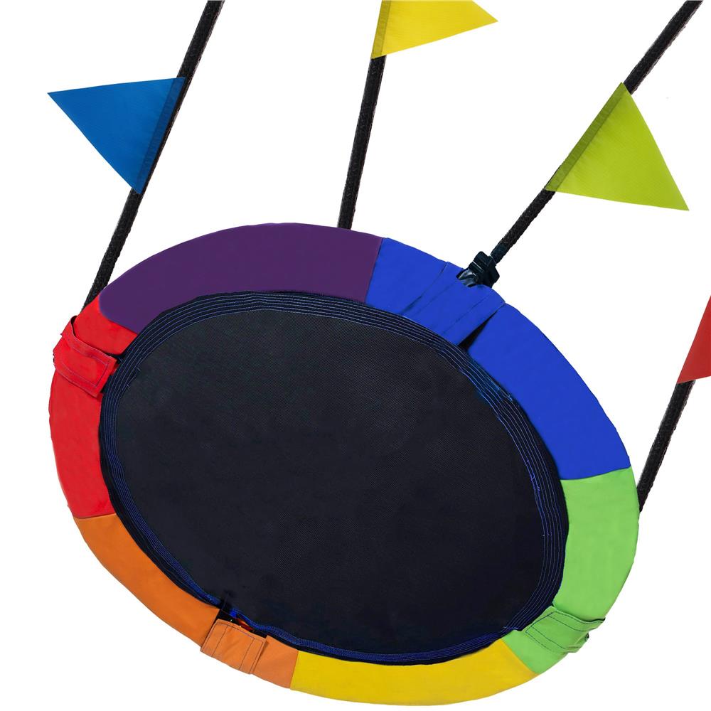 Leagan tip cuib 100cm, inaltime reglabila, 150 kg, Multicolor - 12