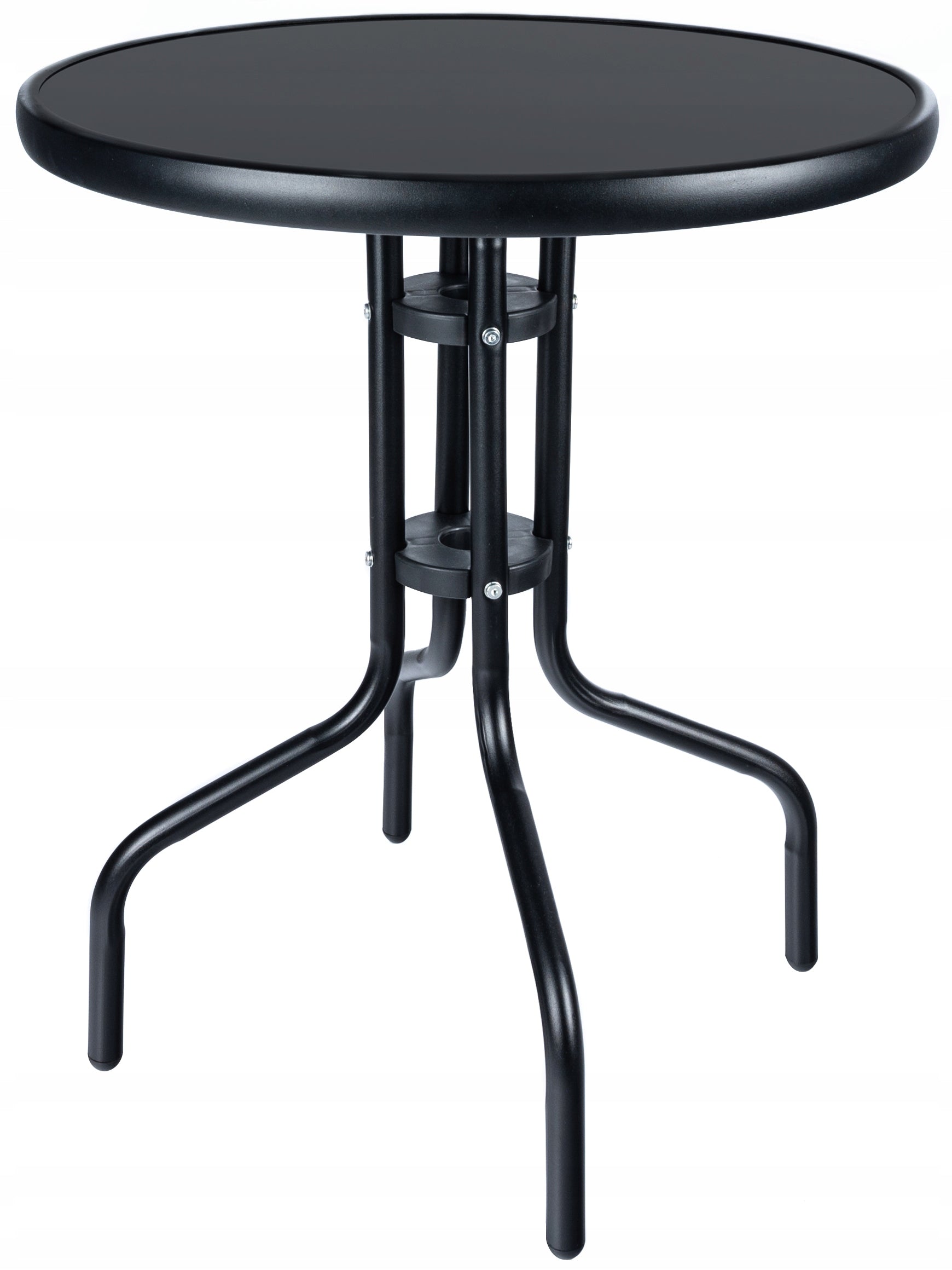 Set mobilier gradina Oneiro, 2 scaune pliabile, 1 masa, negru