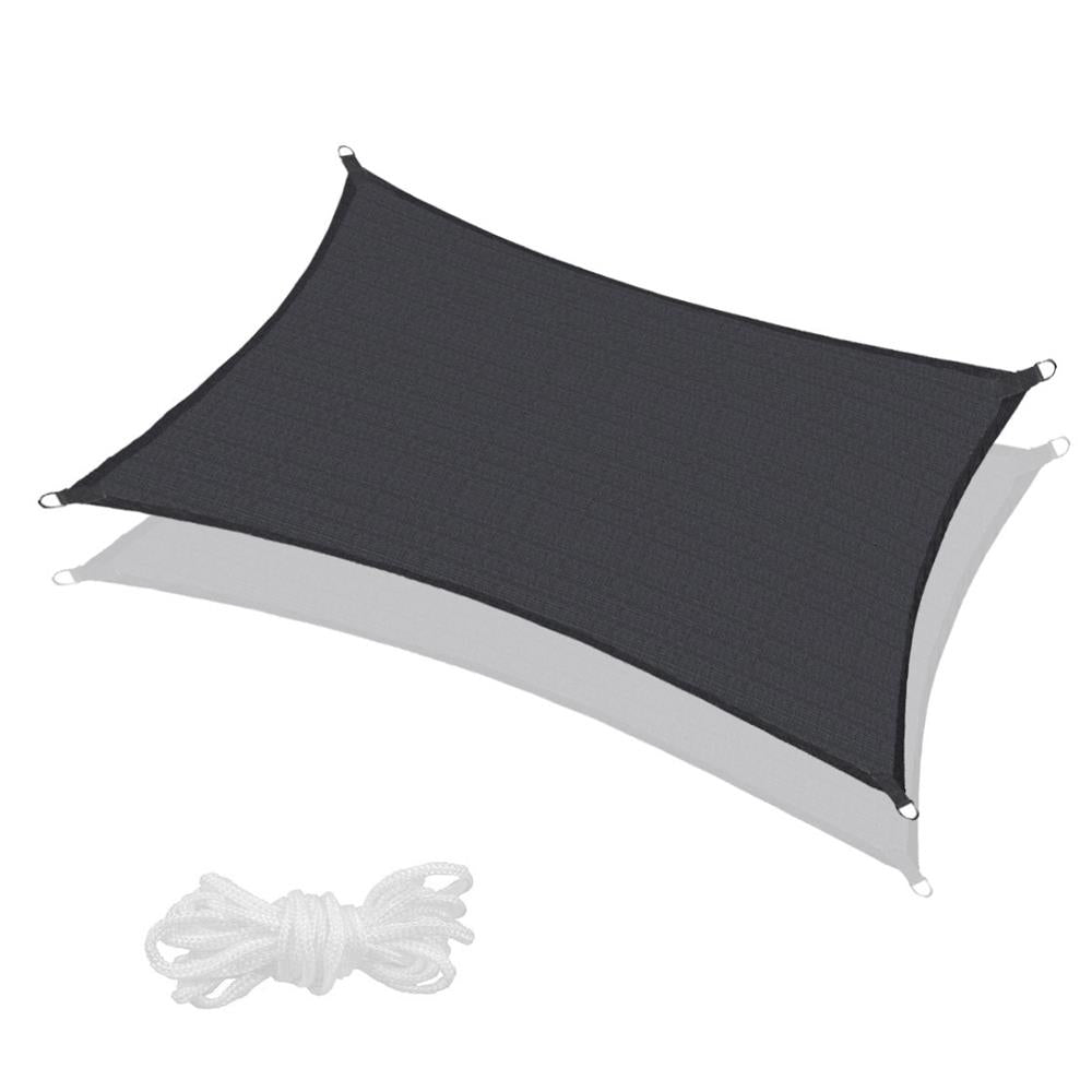 Copertina prelata de soare Sersimo SN165, dreptunghiulara, impermeabila cu protectie UV, 5x4m, gri inchis