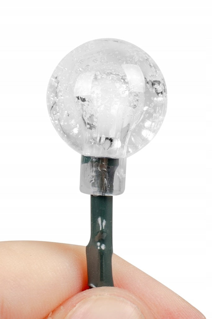 Ghirlanda luminoasa, LED, 100 becuri mici, 10m, incarcare solara, lumina alb cald