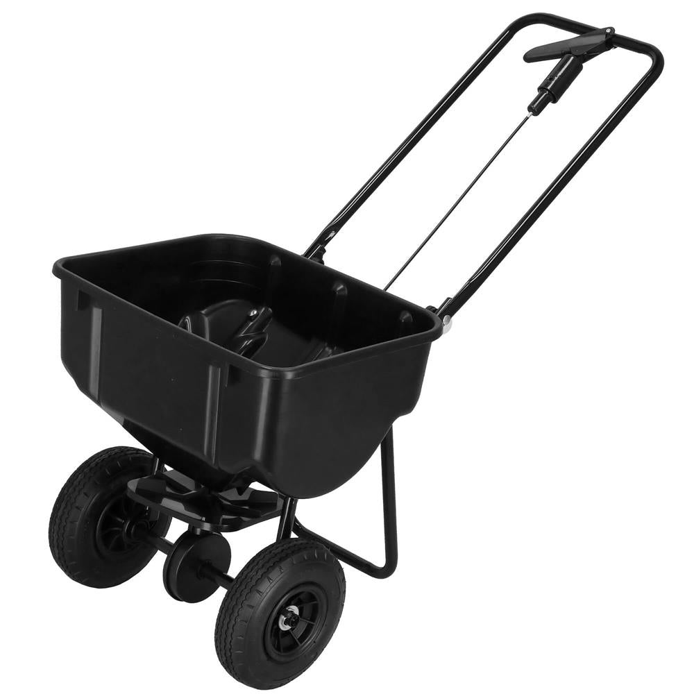 Semanatoare cu dispozitiv de imprastiere seminte, pentru gazon sau plante, capacitate umplere 25kg