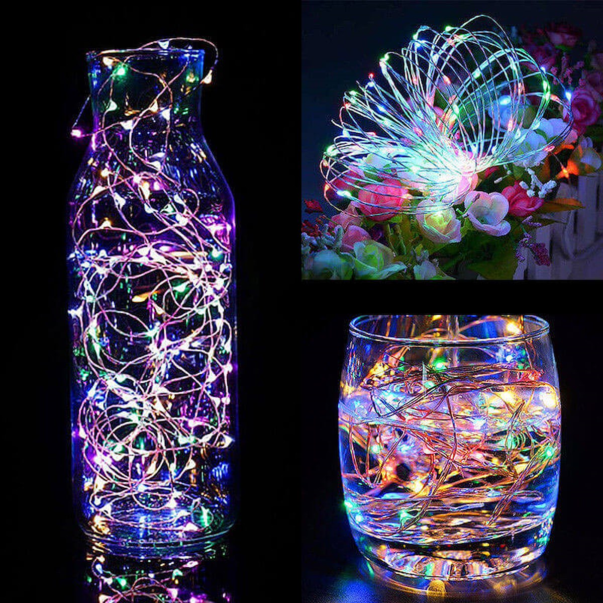 Ghirlanda luminoasa cu incarcare solara, 200 LED-uri, 22 metri, 8 functii, multicolor - 8