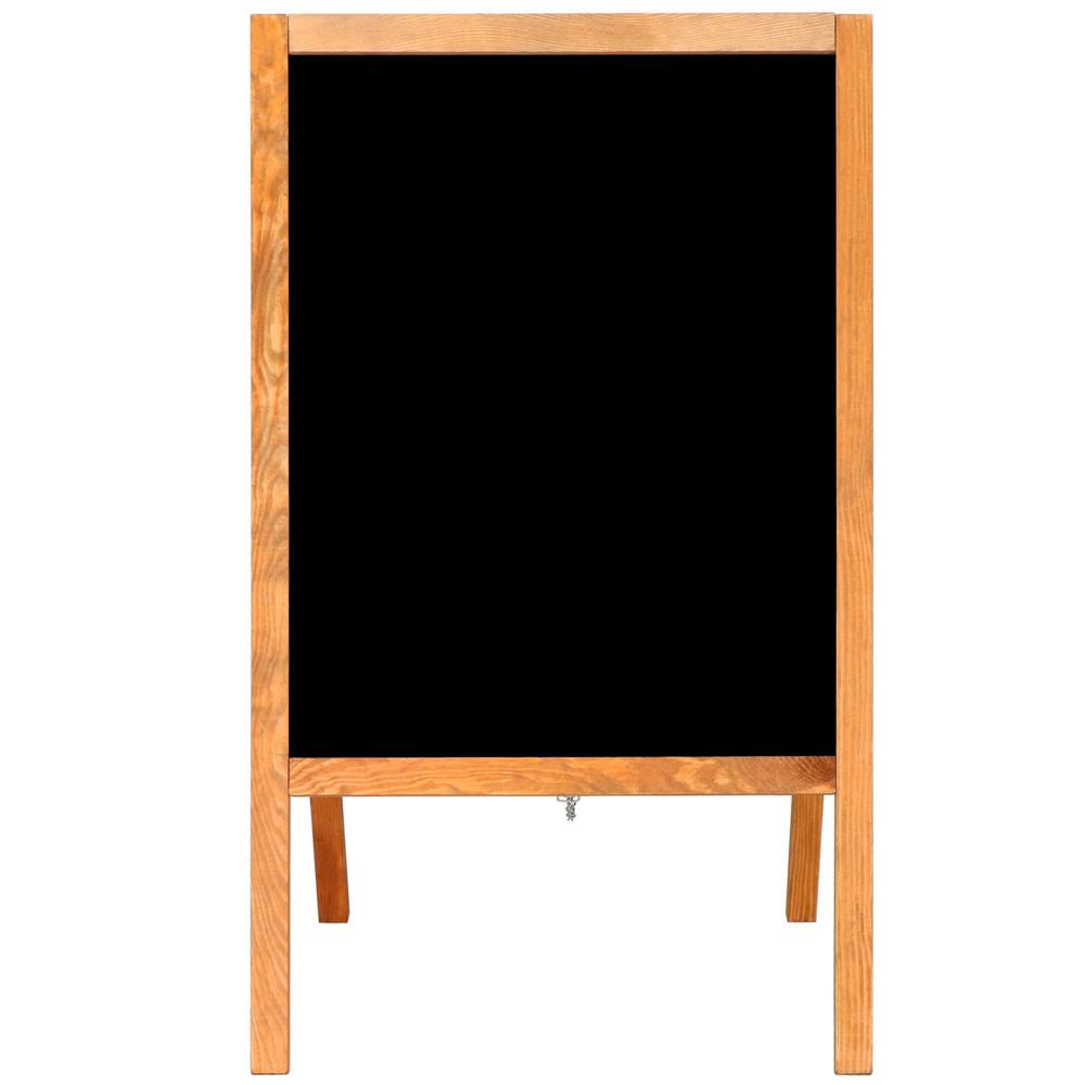Panou stradal cu 2 fete, pentru meniu restaurant sau reclama, 60x100 cm, maro - 13