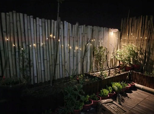Ghirlanda luminoasa liniara 100 LED-uri, 1.5m, incarcare solara