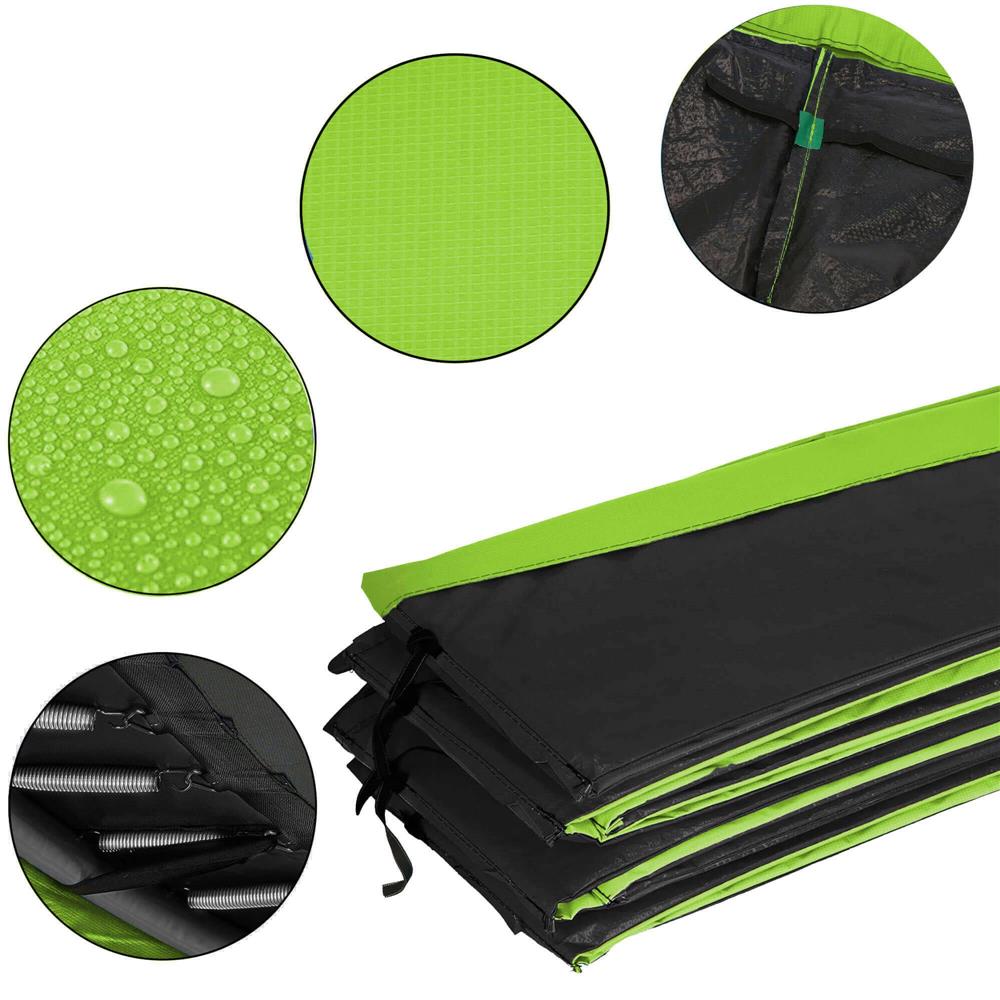 Protectie arcuri pentru trambulina cu diametrul de 244 cm, Verde si Negru