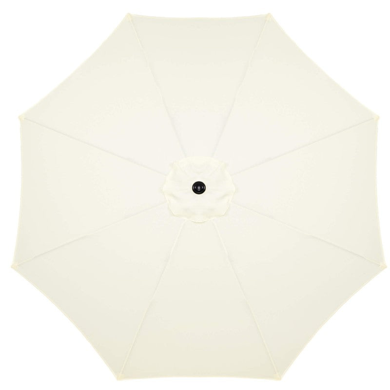 Umbrela terasa gradina, cu manivela si inclinare, GU17, diametru 300cm, Crem