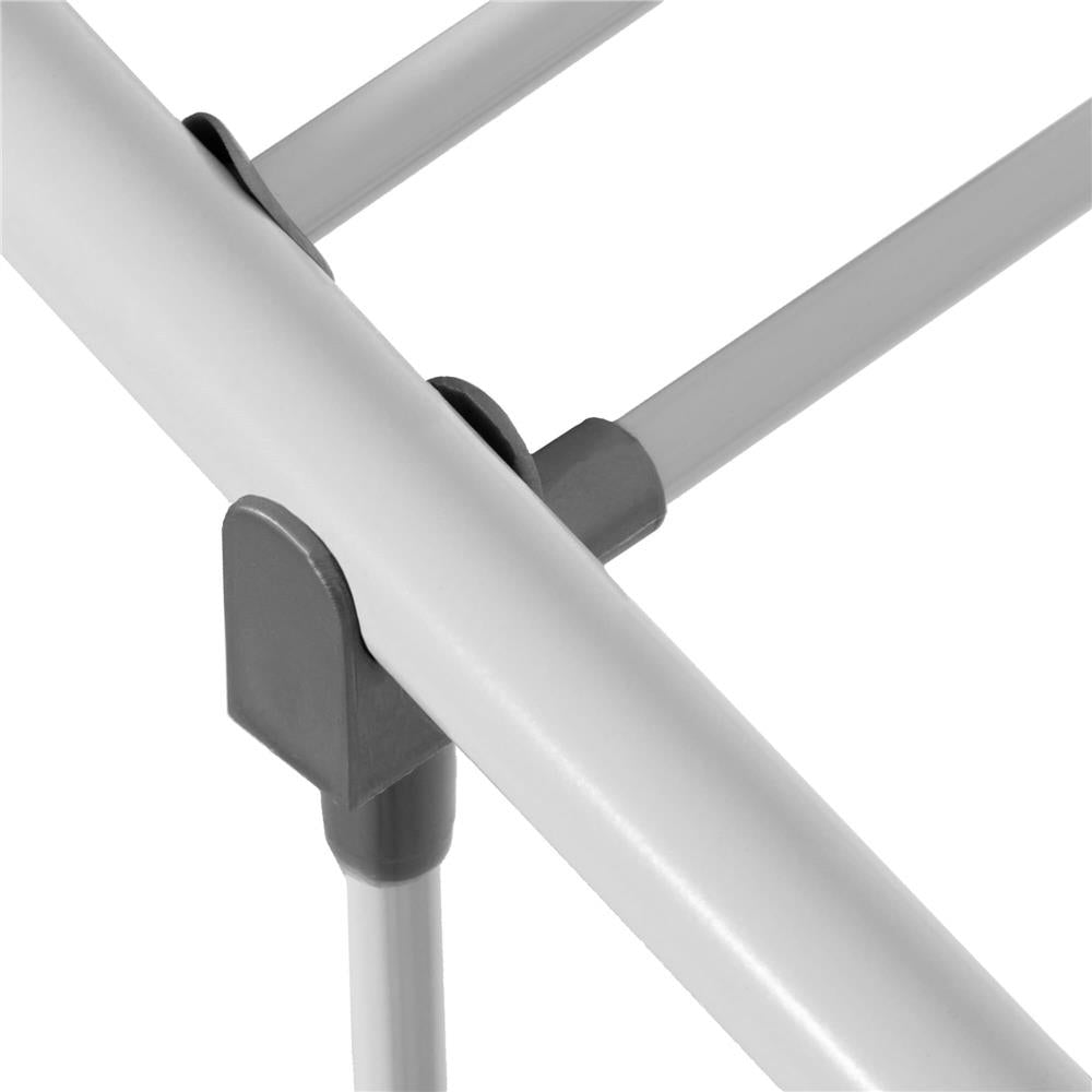 Uscator de rufe pliabil, 3 platforme cu etaj intermediar de agatat, 156x57x100cm