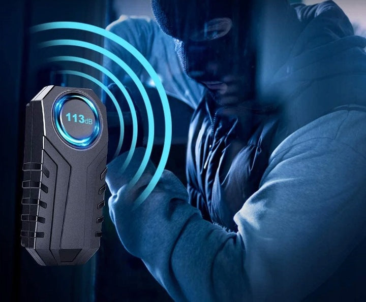 Alarma anti furt pentru biciclete si motociclete, senzor de vibratii, impermeabila, cu telecomanda, 113 db - 10