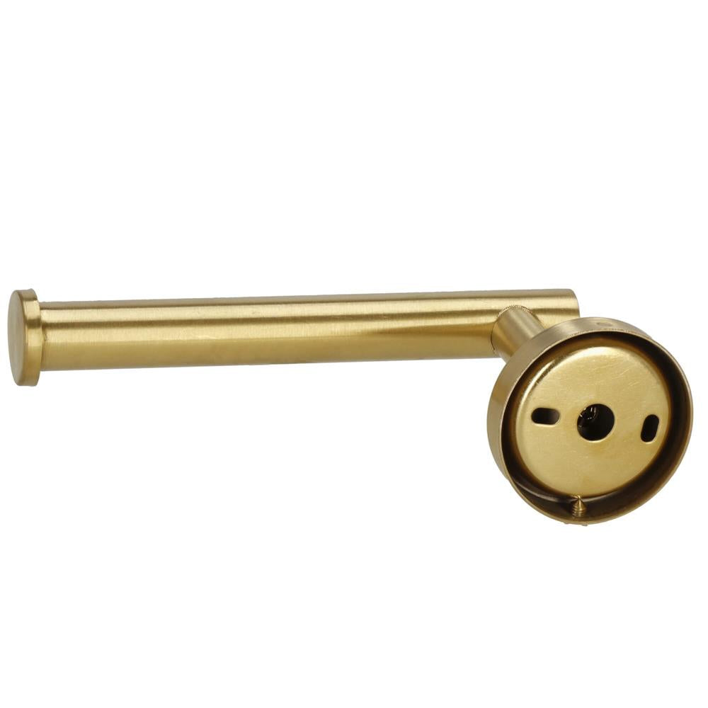 Suport hartie igienica din otel, sistem montare inclus, 16cm, auriu perlat