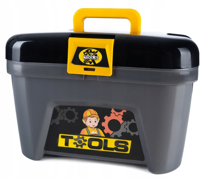 Banc de lucru portbail pentru copii, cu scule si unelte pentru mecanic, 3 in 1