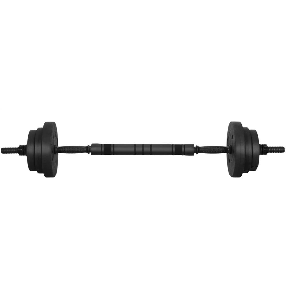 Set de greutati multifunctionale transformabil in gantere, kettlebell, haltera, total 19 kg