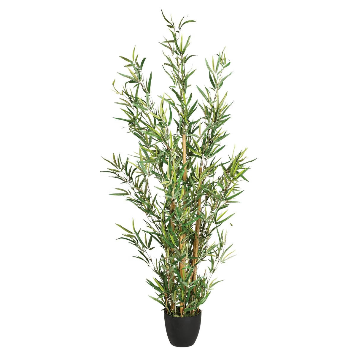 Planta artificiala Atmosphera Bambou cu ghiveci, bambus, 65x56x120 cm, verde