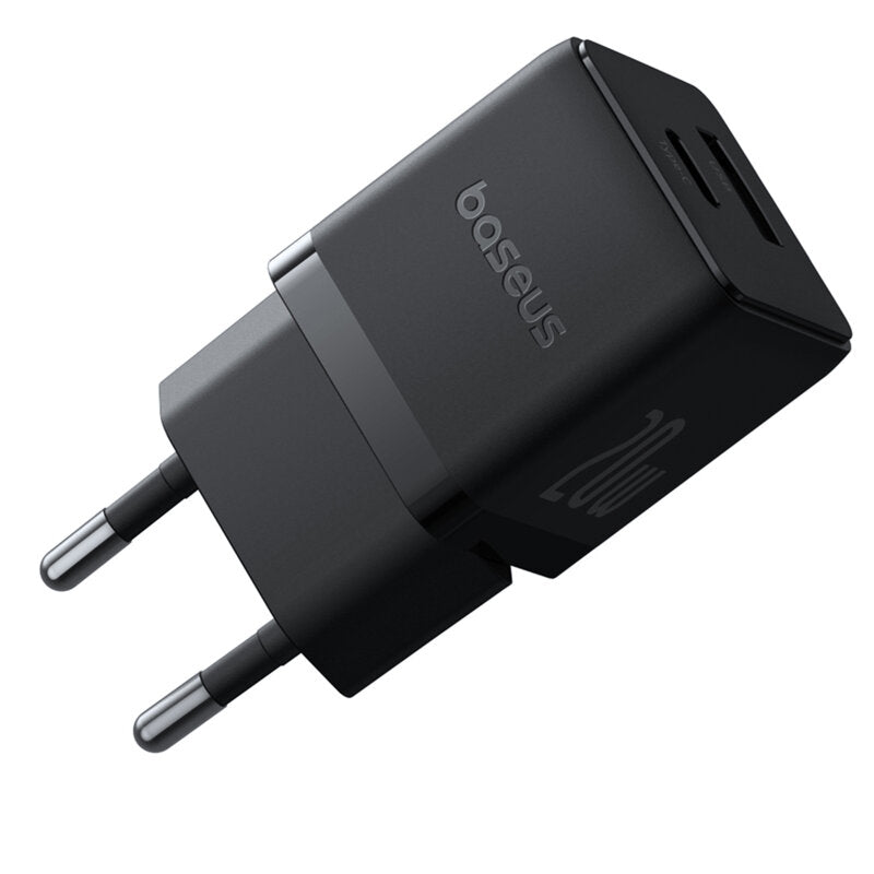 INCARCATOR retea Baseus Palm, Quick Charge 20W, 1 x USB Type-C, 1 x USB, negru "P10111608113-00" - 6932172672737